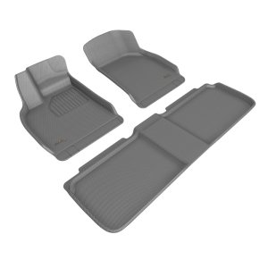 Lucid Air Floor Mats - Front + Rear - 3D MAXpider - Kagu Series - Gray - `22-`23 Lucid Air Floor Mats - Front + Rear - 3D MAXpider - Kagu Series - Gray - `22-`23